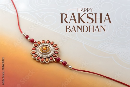 Happy Raksha Bandhan Indian festival celebration cultural background