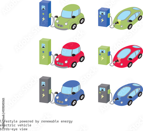 lifestyle powered by renewable energy:  electric vehicle