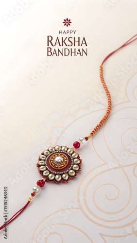 Happy Raksha Bandhan Indian festival celebration cultural background
