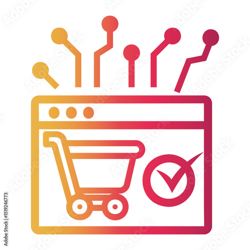 marketplace Line Gradient Icon