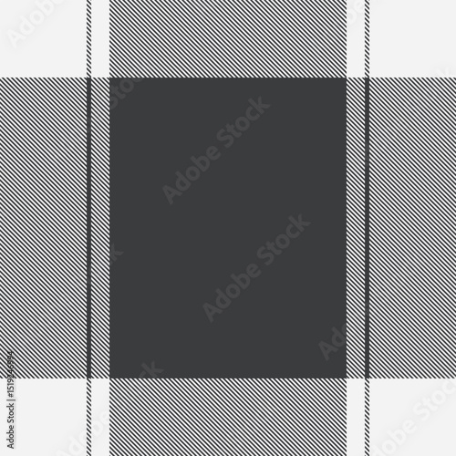 Sparse pattern tartan texture, elegance background plaid check. Variety vector fabric textile seamless in white and grey colors.
