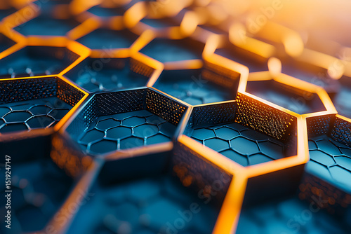 Futuristic Hexagon Texture