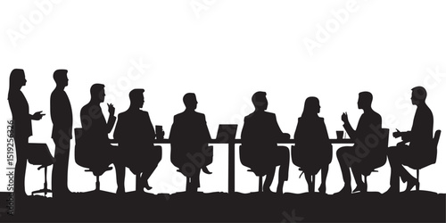  Professional Board Meeting Silhouette