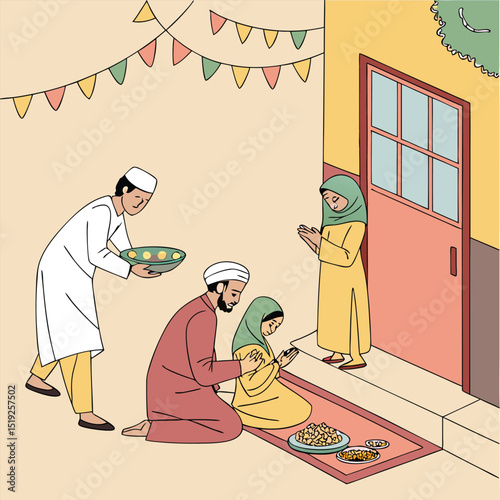 eid al adha silhouette