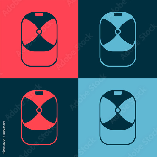 Pop art Baseball cap icon isolated on color background. Sport equipment. Sports uniform. Vector