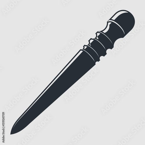 Leather Edge Burnisher. Vector illustration