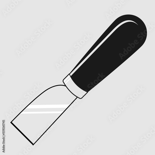 Leather Cutting Knife. Vector illustration