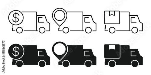 Shipping cost, logistic icon. Illustration vector