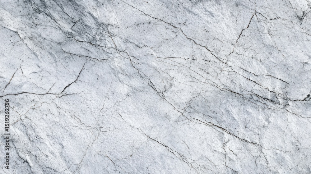 Fototapeta premium Platinum white granite with subtle cracks photorealistic high detail