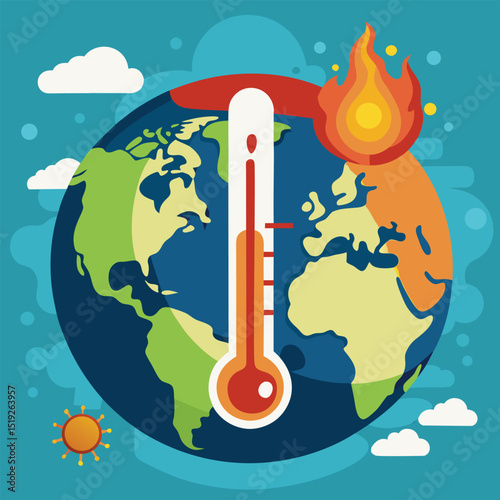 global warming concept