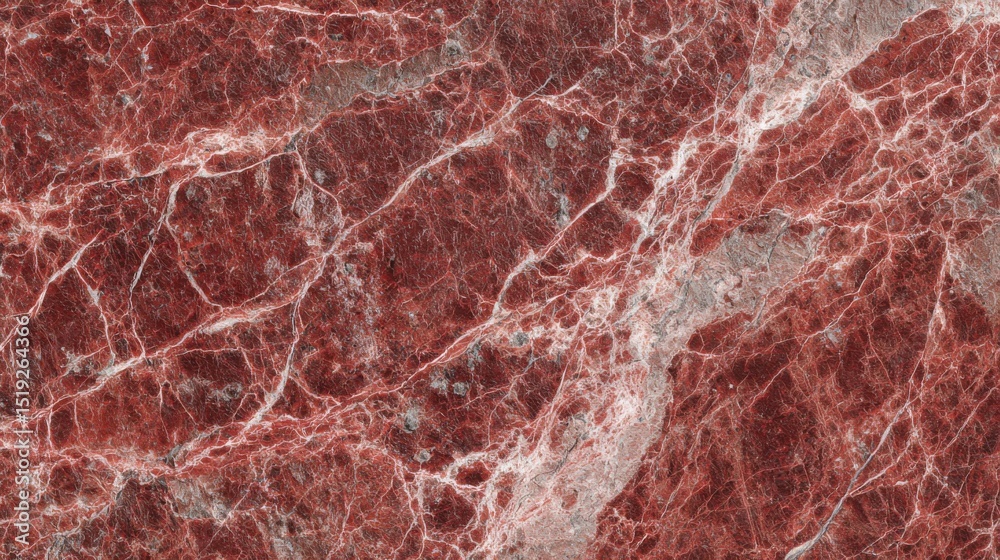 Obraz premium Realistic topdown view of Rosso Levanto marble surface