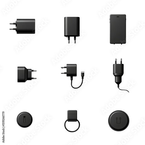 black and white icons