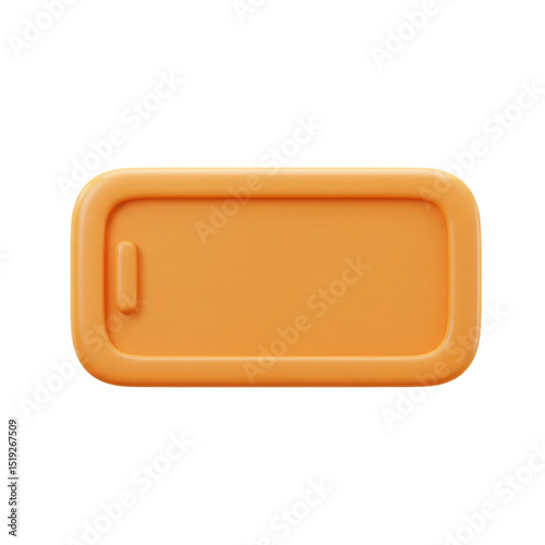 3d rendered illustration of a low battery icon on white background ready for usage