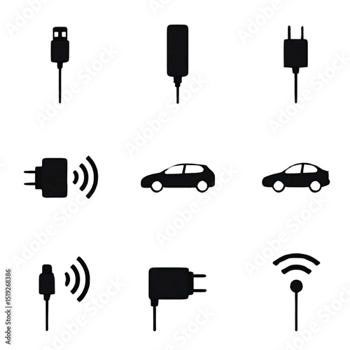 set of car icons 
