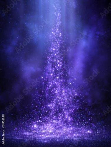 Abstract Glowing Purple Sparkle Background