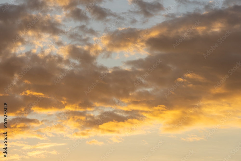 Obraz premium Sunset sky and evening glow