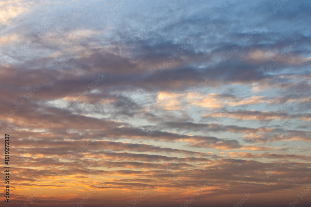 Obraz premium Sunset sky and evening glow