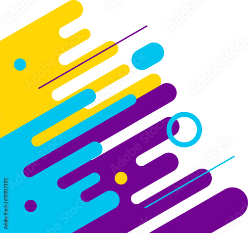 Colorful Geometric Rounded Corner