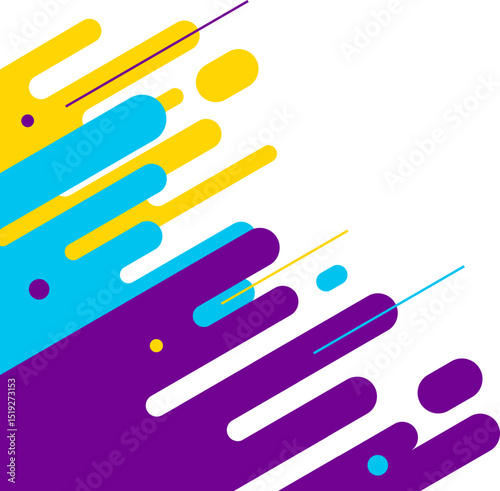 Colorful Geometric Rounded Corner