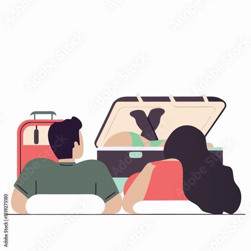 Rooms Hotel Booking Travel Minimal Vector Roundish Flat