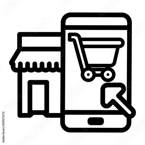 online market Line Icon