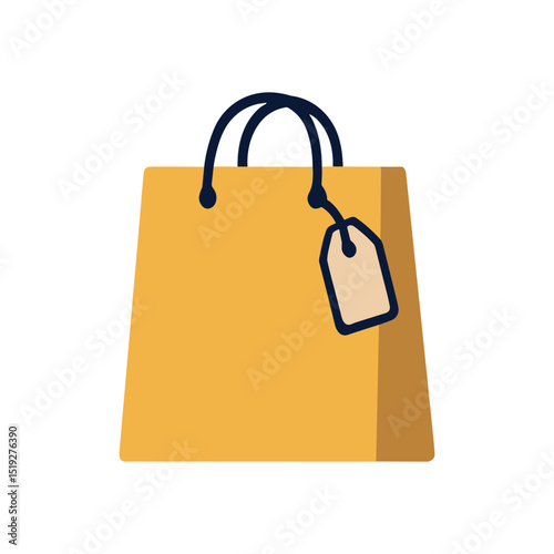 Shopping bag tag purchase purchase purchase illustration design element