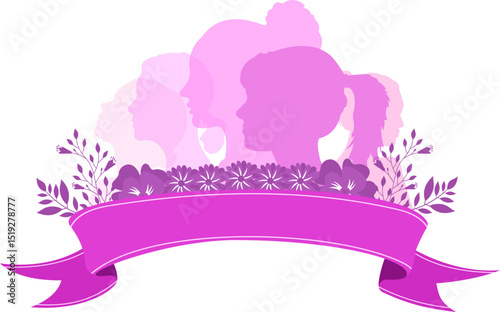 Women's Day Silhouette Banner