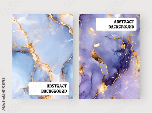 Blue marble abstract texture for invitations, cards and social media 
