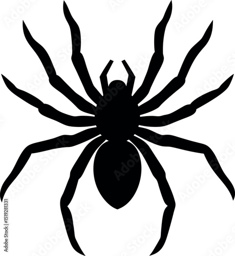 spider on a white background
