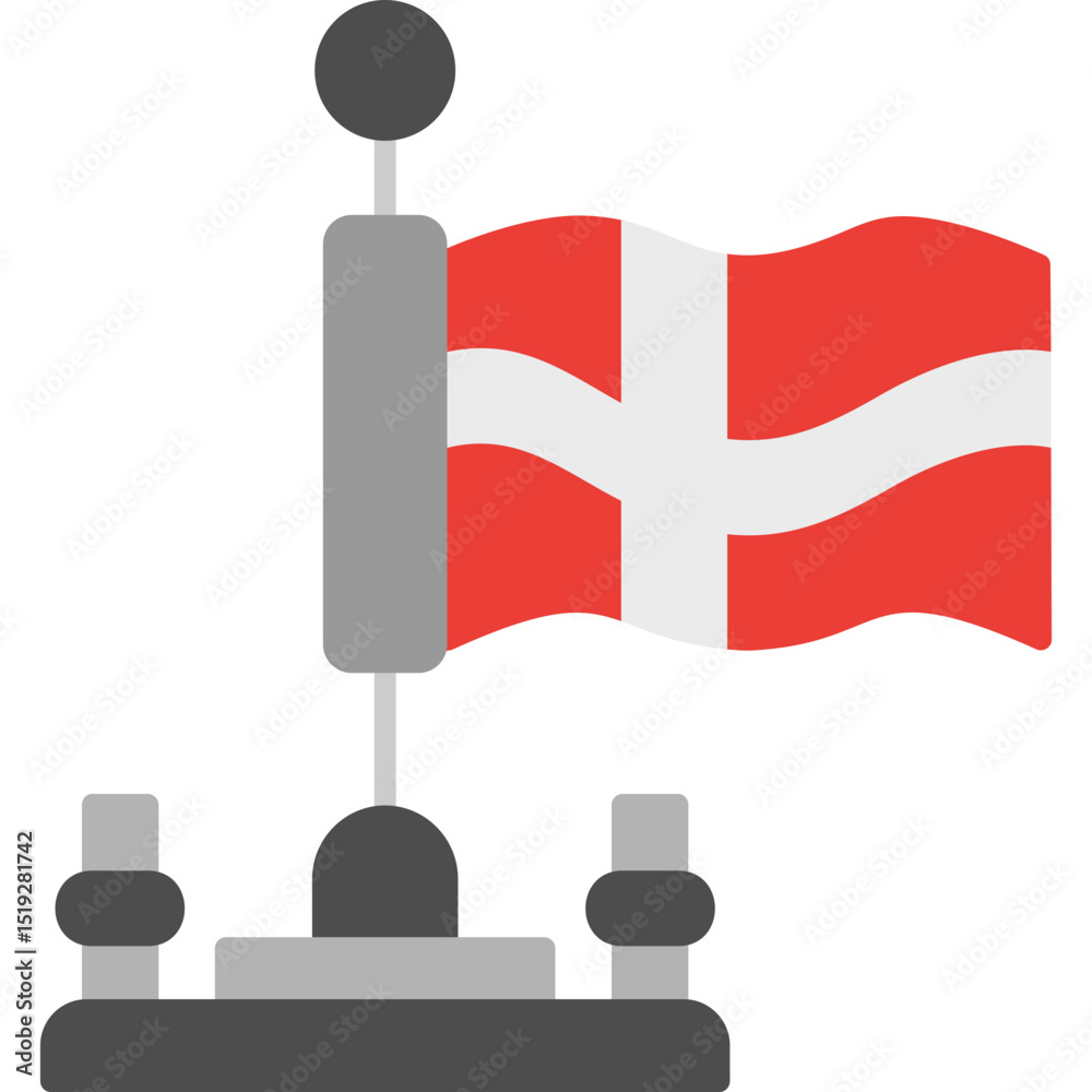 Naklejka premium Denmark Icon