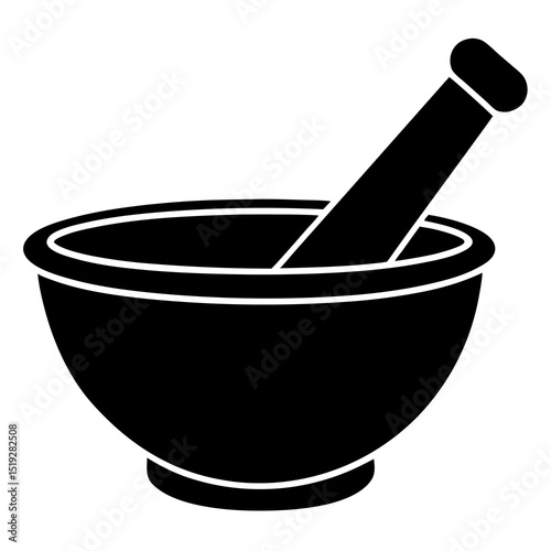 mortar with pestle