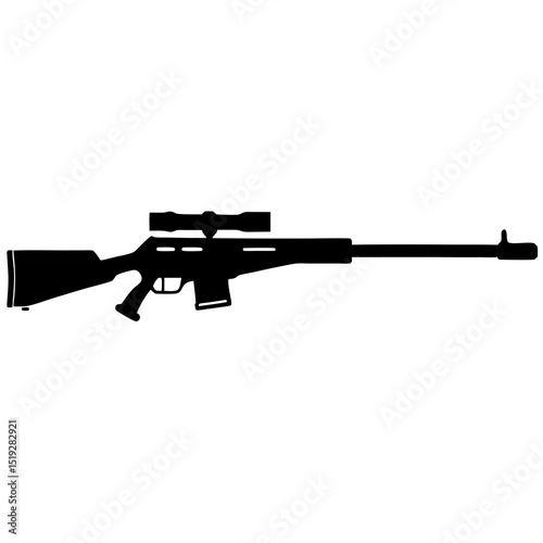 assault rifle vector
