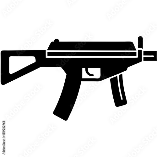 assault rifle vector