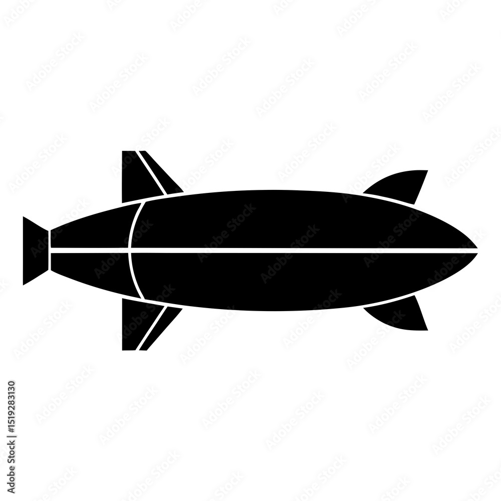 Fototapeta premium vector illustration of airplane