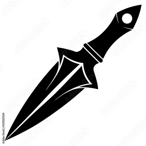 vector illustration of a knife