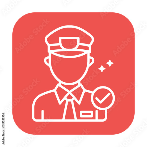 Businessman icon holding briefcase simple vector illustration