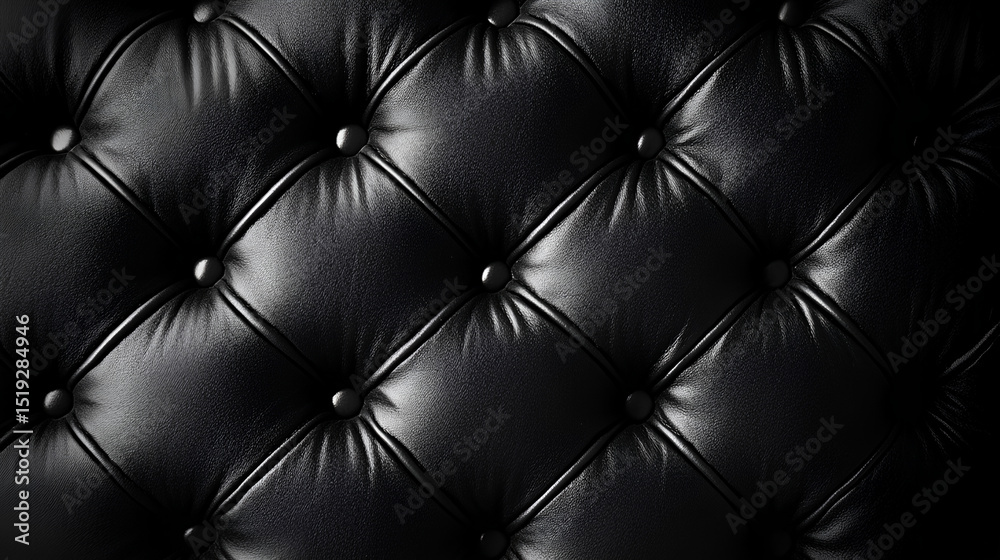 Fototapeta premium Black Leather Texture Background