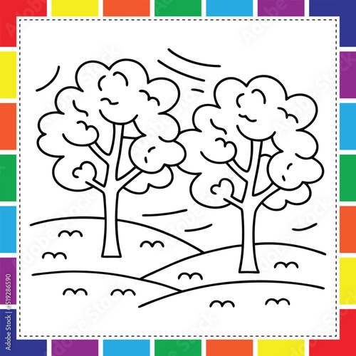 Explosive Volcano Adventure: A Fun and Educational Coloring Page for Kids Featuring Erupting Mountains, Lava Flows, and Earth Science Wonders,  Coloring Fun for Boys and Girls, A Large Creative Page
