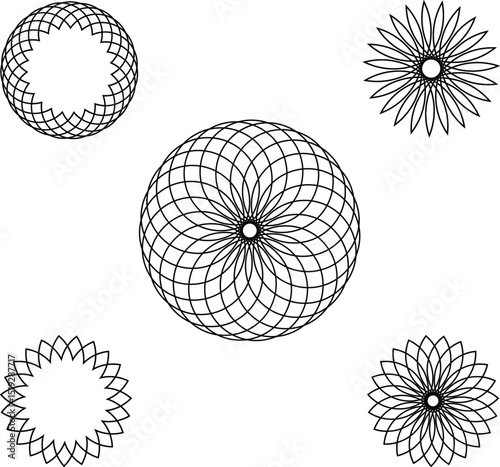 new vector round shape sets for design