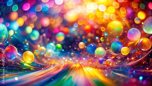 Bright and colorful Christmas decorations glow with festive cheer, a brilliant holiday design perfect for any celebration backdrop