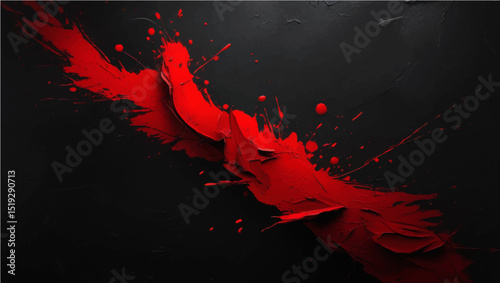 A dynamic red and black abstract background with a fiery explosion pattern and subtle light textures
