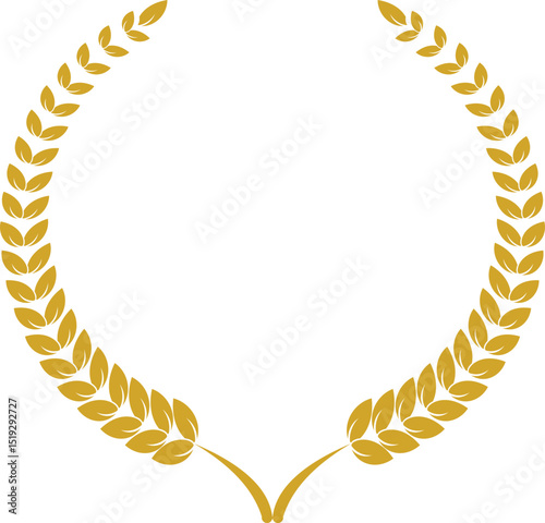 Gold laurel wreath