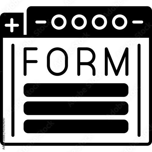 Forms and Inputs Icon