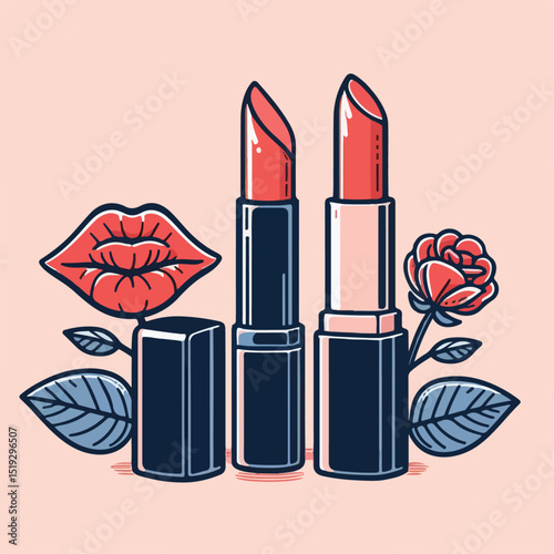 vector illustration of lipstick