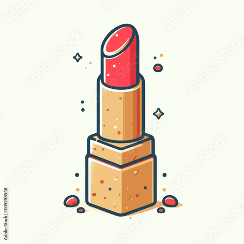 vector illustration of lipstick