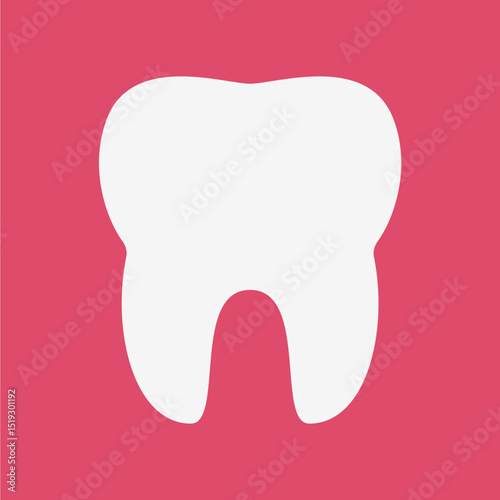 healthy tooth vector icon. dental logo design illustration