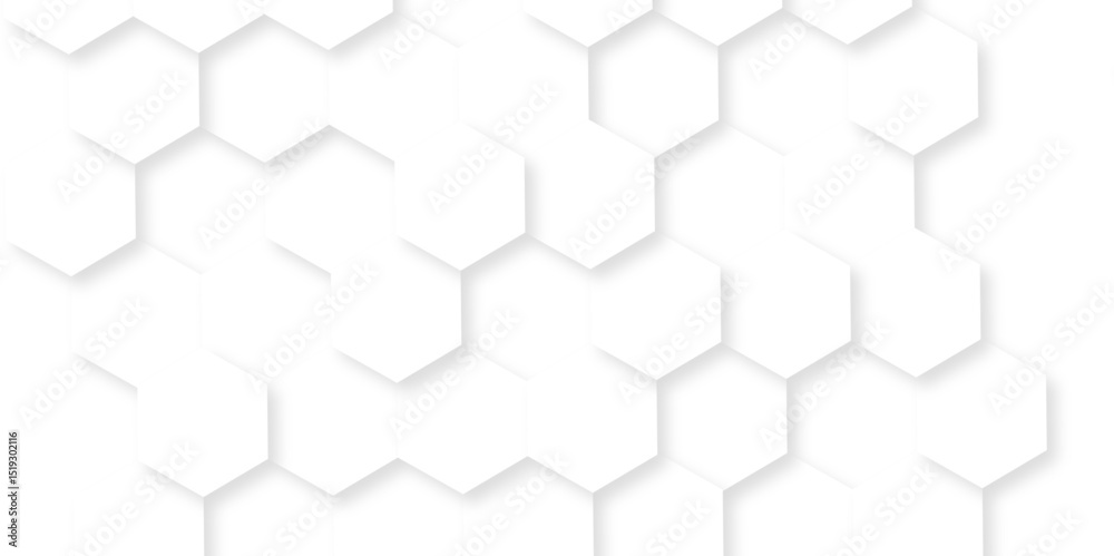 Abstract white hexagon concept background. Seamless bright white abstract honeycomb. Technology for design element vector abstract background. Abstract white hexagon concept background. Seamless bright white abstract honeycomb. Technology for design element vector abstract background.