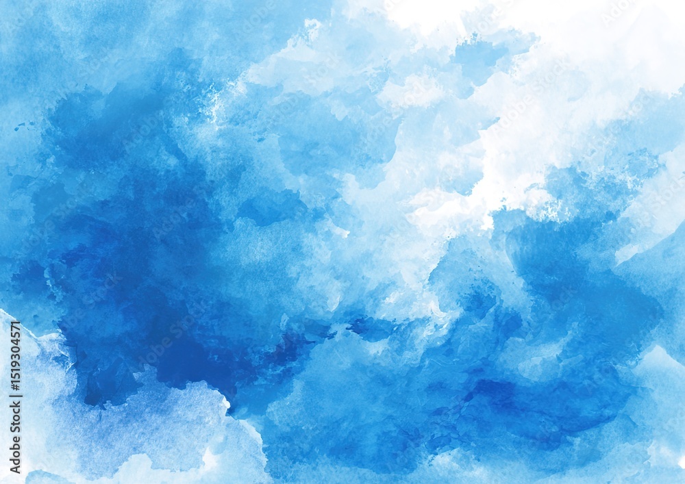 Beautiful Blue Watercolor Background. High quality Beautiful Blue Watercolor Background. High quality