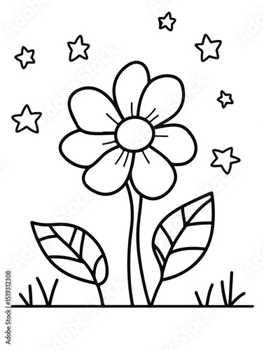 Playful flowers with smiling faces