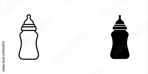 The Baby Bottle icon is a line icon with black contents.